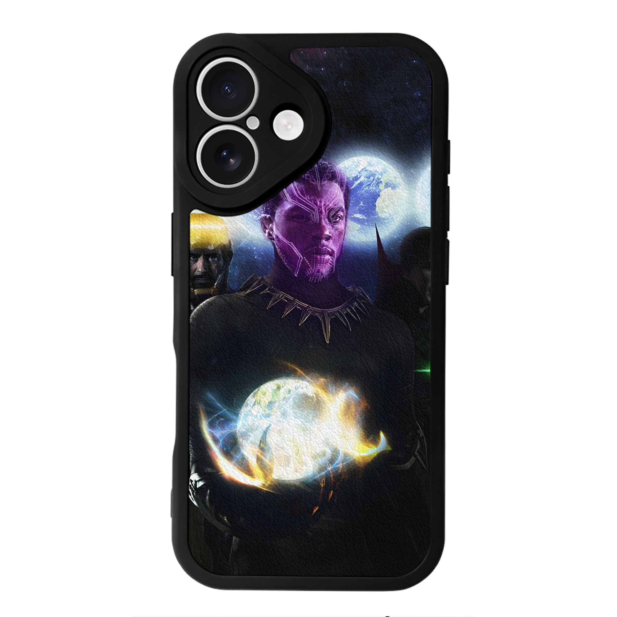 （画像用） アベンジャーズ The Avengers 【iPhone 16シリーズ対応】シリコンスマホケース（レザー調） 材質：シリコン